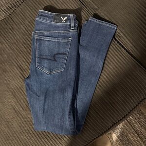 American Eagle Outfitters Dark Blue Skinny Jeans